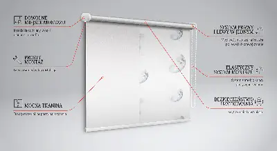 Moons roller blind for large windows