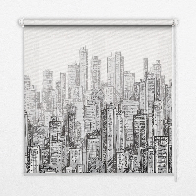 Modern roller blind city design