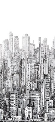 Modern roller blind city design