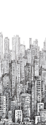 Modern roller blind city design