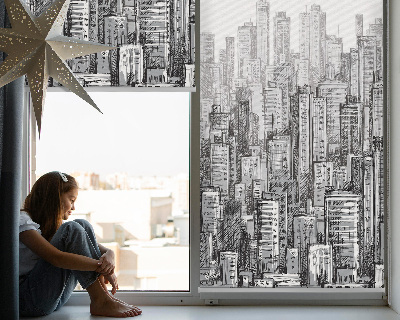 Modern roller blind city design