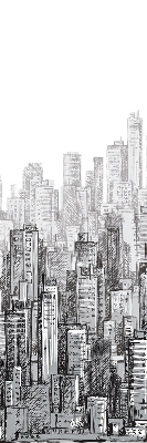 Modern roller blind city design