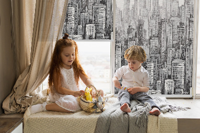 Modern roller blind city design