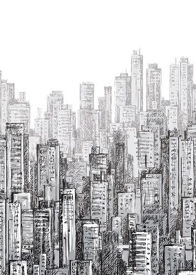 Modern roller blind city design