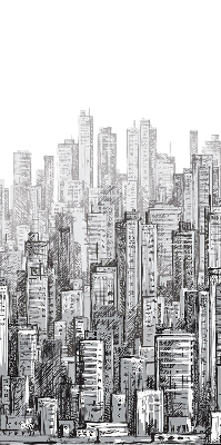 Modern roller blind city design