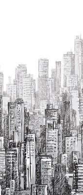 Modern roller blind city design