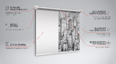 Modern roller blind city design