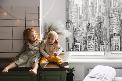 Modern roller blind city design
