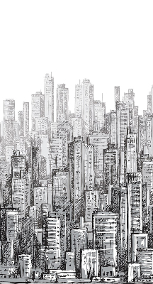 Modern roller blind city design