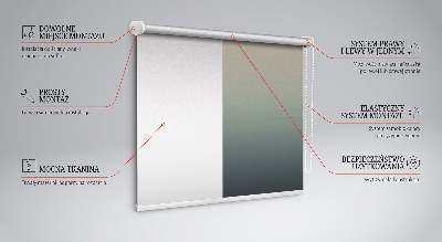 Fade roller blind for large windows