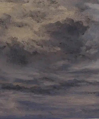 Fabric roller blind in a Painted Sky design