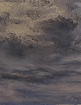 Fabric roller blind in a Painted Sky design