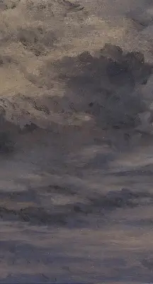 Fabric roller blind in a Painted Sky design