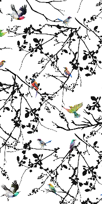 Fabric roller blind Birds on the branches