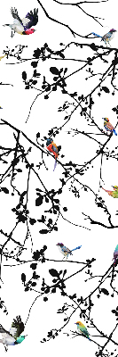 Fabric roller blind Birds on the branches