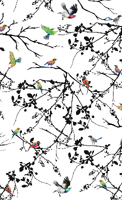 Fabric roller blind Birds on the branches