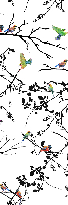 Fabric roller blind Birds on the branches