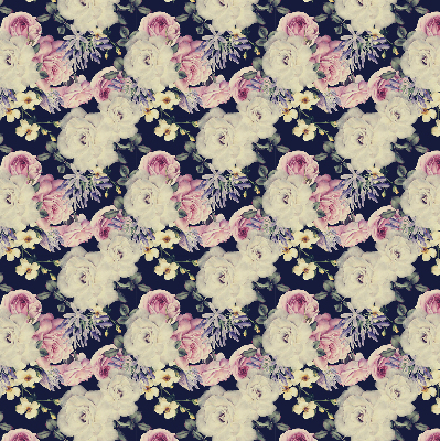 Roller blind for large window Roses