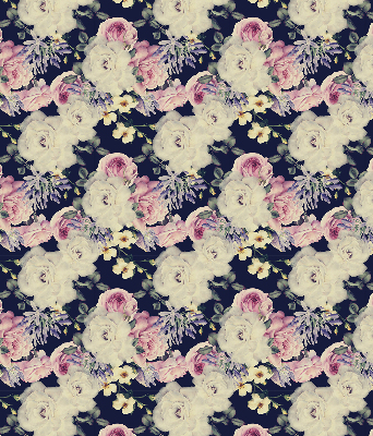 Roller blind for large window Roses