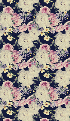 Roller blind for large window Roses