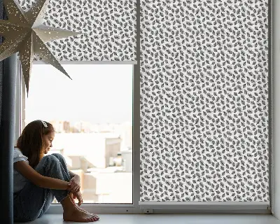 Feathers roller blind for large window