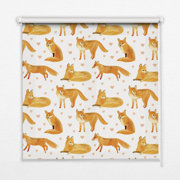 Fabric roller blind Foxes