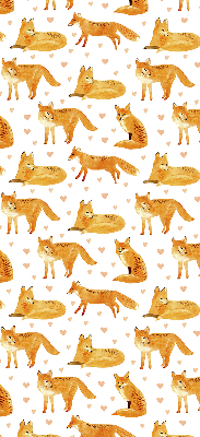 Fabric roller blind Foxes