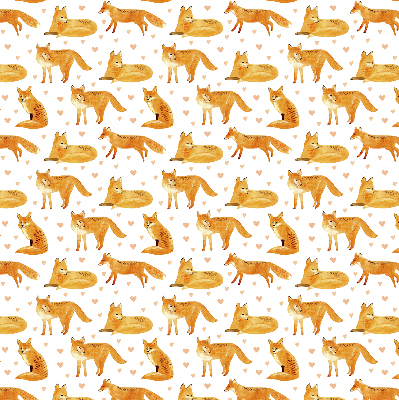 Fabric roller blind Foxes