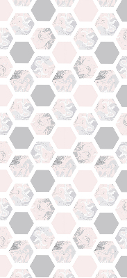 Modern roller blind Hexagons