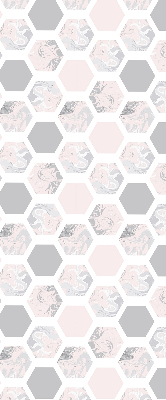 Modern roller blind Hexagons