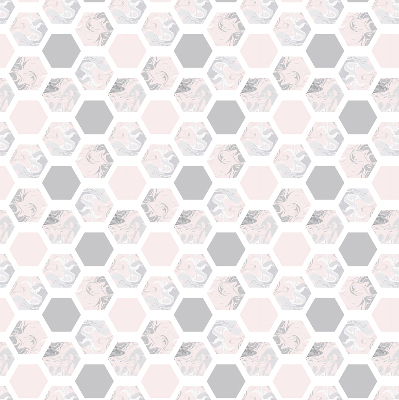 Modern roller blind Hexagons
