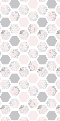 Modern roller blind Hexagons