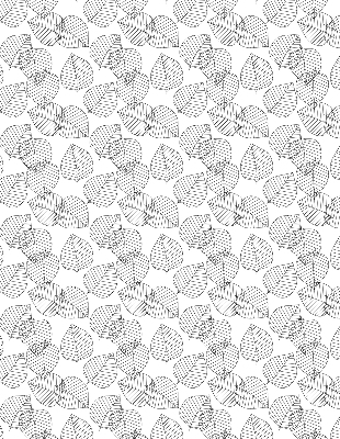 Roller blind for large window Drawn leaves