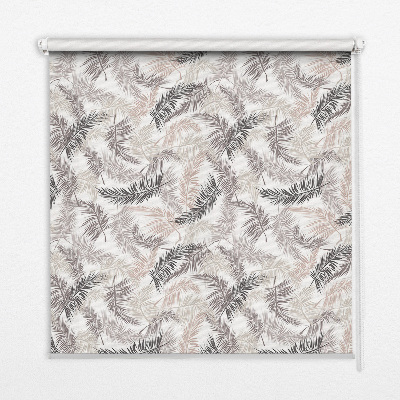 Fabric roller blind Plant leaves
