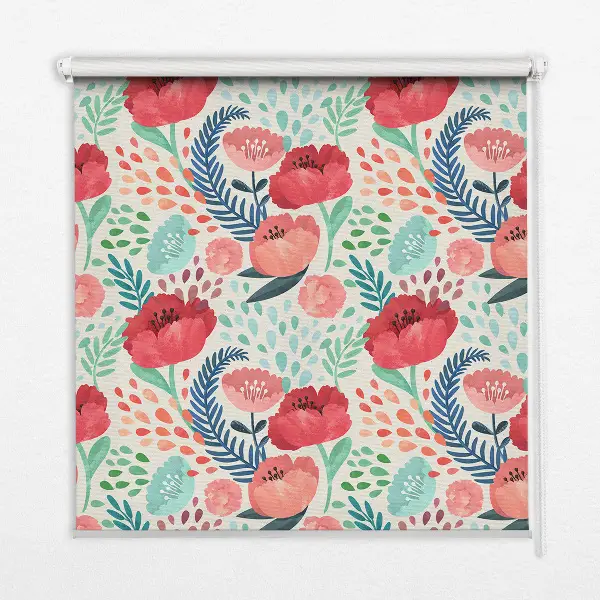 Poppy roller blind for large windows