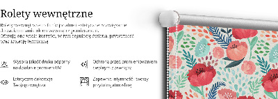 Poppy roller blind for large windows