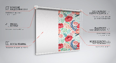 Roller blind for large window Poppy