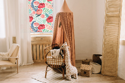 Poppy roller blind for large windows