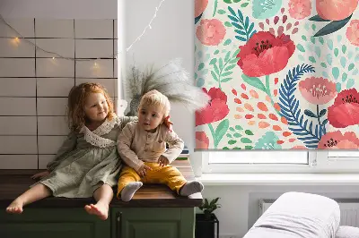 Poppy roller blind for large windows