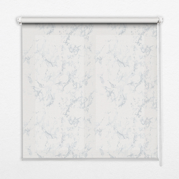Fabric roller blind White marble