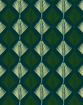 Modern roller blind with plants print
