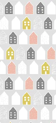 Roller blind for large windows drawn houses design