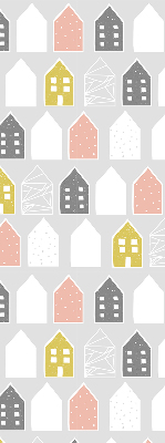 Roller blind for large window Drawn houses