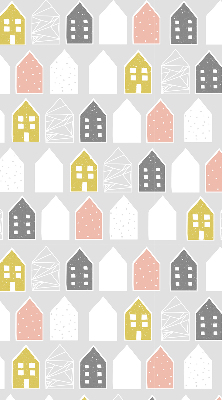Roller blind for large window Drawn houses