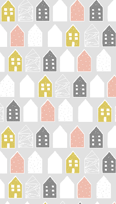 Roller blind for large window Drawn houses