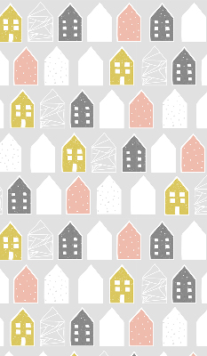 Roller blind for large window Drawn houses