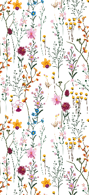 Modern roller blind Colorful flowers