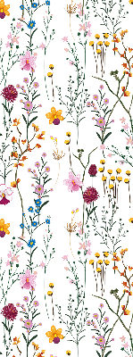 Modern roller blind Colorful flowers