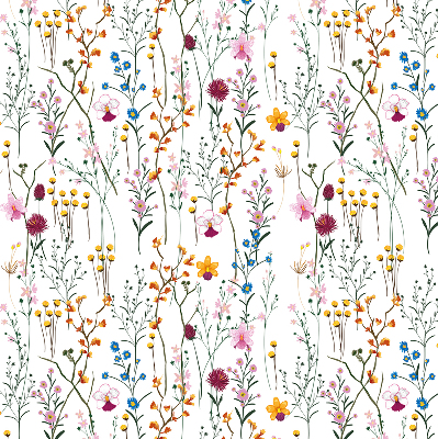 Modern roller blind Colorful flowers