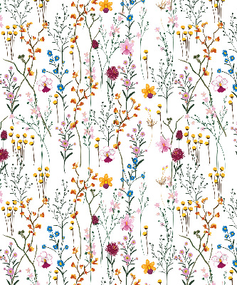 Modern roller blind Colorful flowers